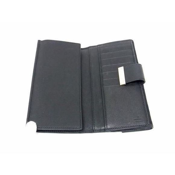 Gucci 212089 GG Pattern GG Canvas Folded Long Wallet Coin Purse - Picture 3 of 6